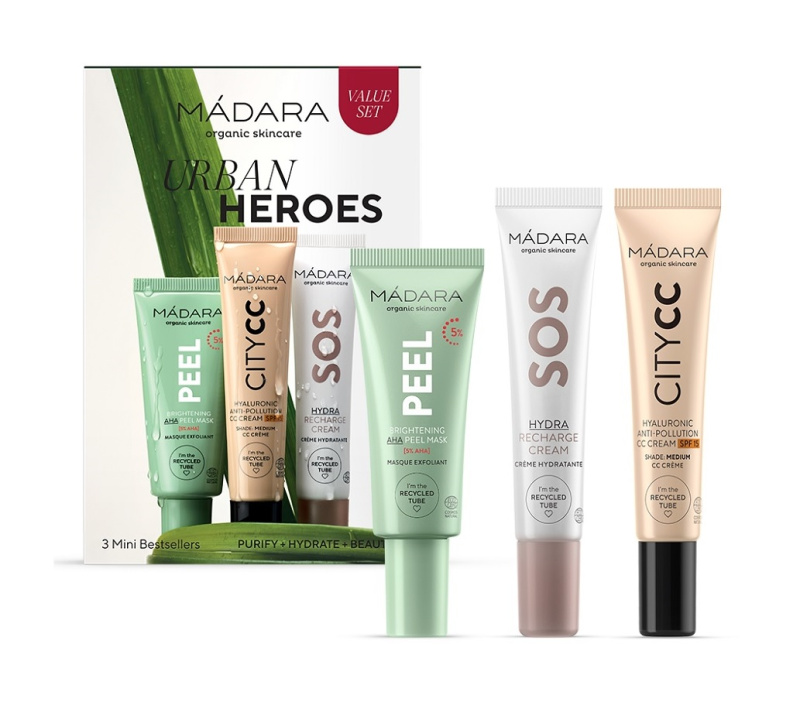 MÁDARA Urban Heroes dárková sada na obličej odstín Medium