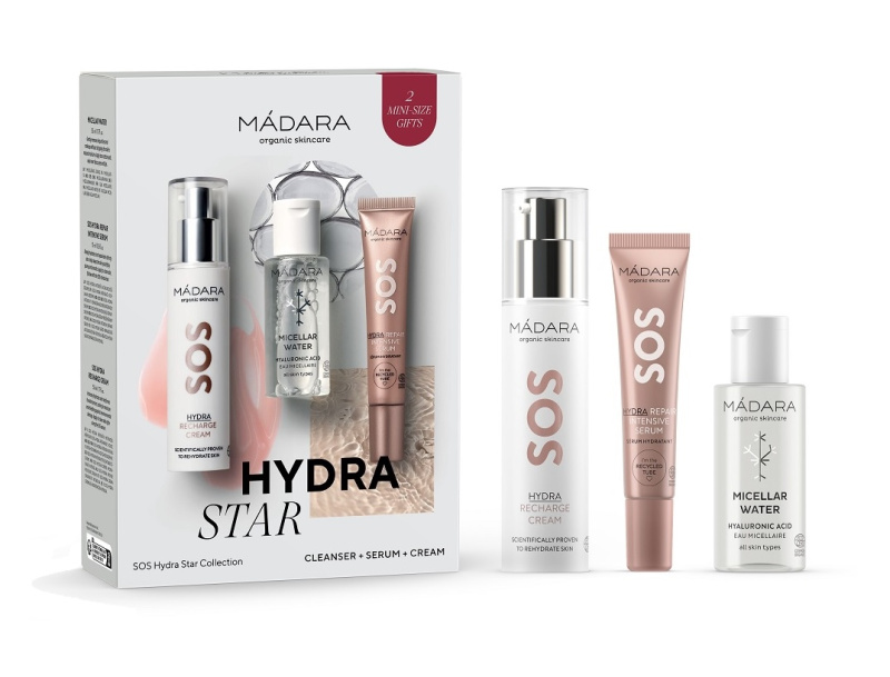 MÁDARA SOS Hydra Star Collection Sada pro suchou a dehydratovanou pleť