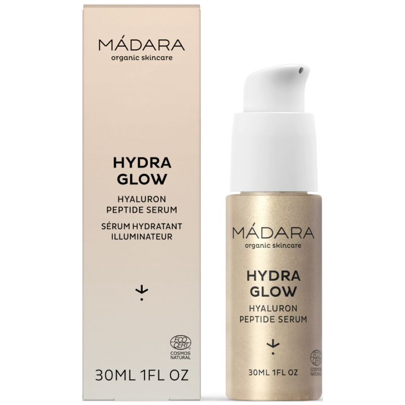 MÁDARA Hydra Glow Hyaluron Peptide Serum hyaluronové sérum s peptidy 30 ml