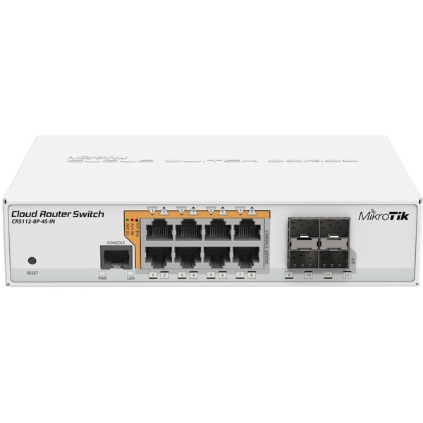 Mikrotik CRS112-8P-4S-IN Bílá
