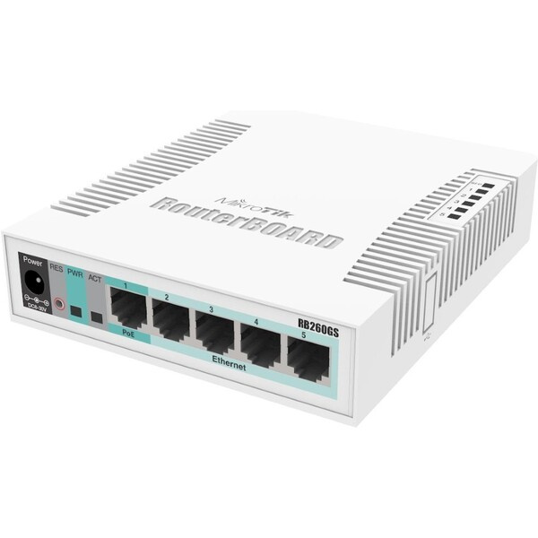 Mikrotik CSS106-5G-1S Bílá