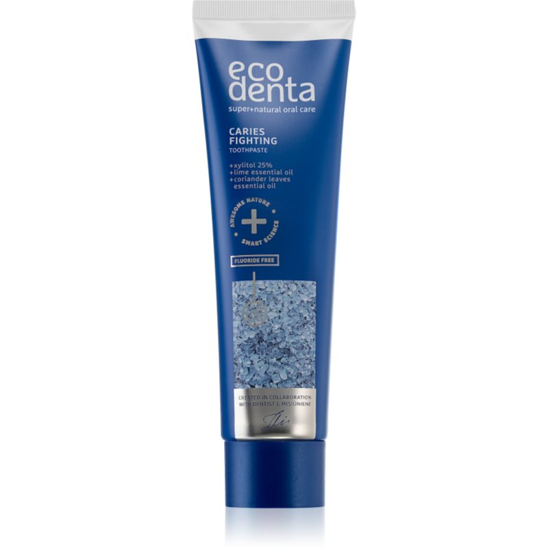 Ecodenta Expert Caries Fighting zubní pasta bez fluoridu proti zubnímu kazu 100 ml