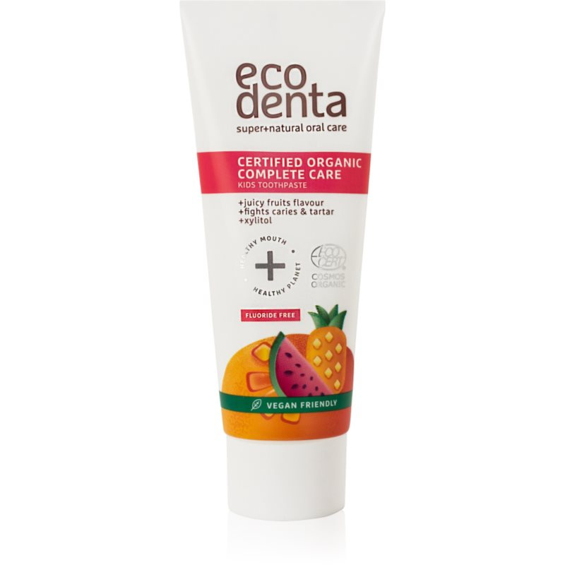 Ecodenta Organic Kids Certified Organic Juicy Fruit dětská zubní pasta 75 ml
