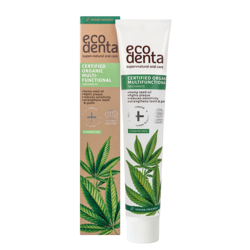 Ecodenta Certified Organic Multifunctional with Hemp přírodní zubní pasta 75 ml