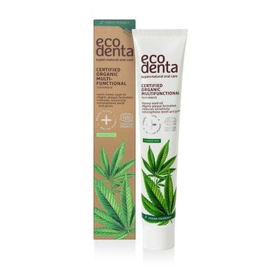 Ecodenta Certified Organic Multifunctional with Hemp přírodní zubní pasta 75 ml