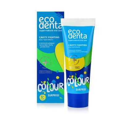 Ecodenta Colour Surprise zubní pasta pro děti proti zubnímu kazu 75 ml