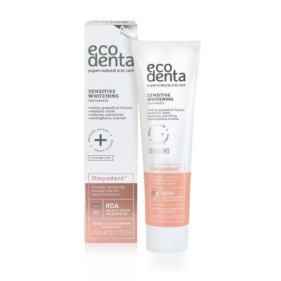 Ecodenta Sensitive Whitening bělicí zubní pasta pro citlivé zuby 100 ml
