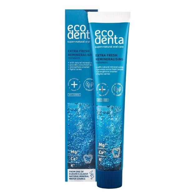 Ecodenta Extra Fresh and Remineralising remineralizační zubní pasta 75 ml