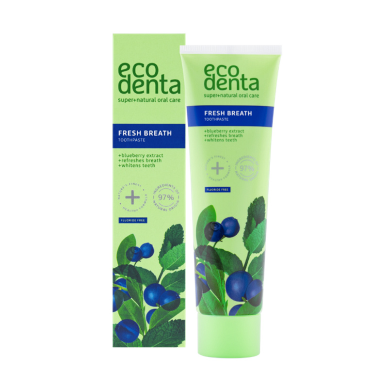 ECODENTA Zubní pasta s extraktem z borůvek pro svěží dech 100 ml