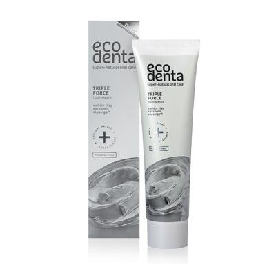 Ecodenta Expert Triple Force zubní pasta bez fluoridu s trojitým účinkem 100 ml
