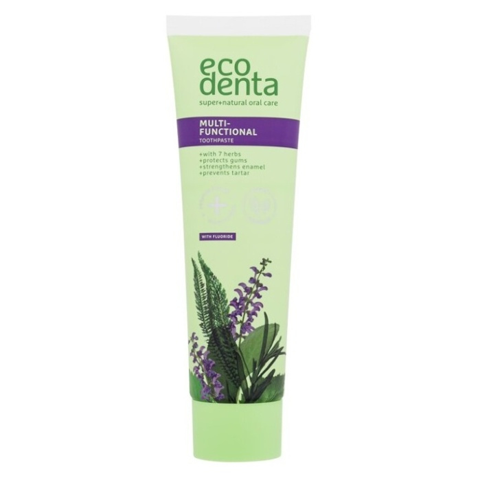 Ecodenta Green Multifunctional zubní pasta s fluoridem pro kompletní ochranu zubů 100 ml