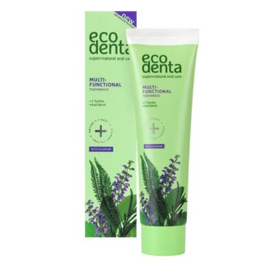 Ecodenta Green Multifunctional zubní pasta s fluoridem pro kompletní ochranu zubů 100 ml