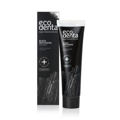 Ecodenta Expert Black Whitening černá bělicí zubní pasta bez fluoridu 100 ml