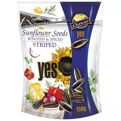 YES pražená slunečnicová semena cheese 150g