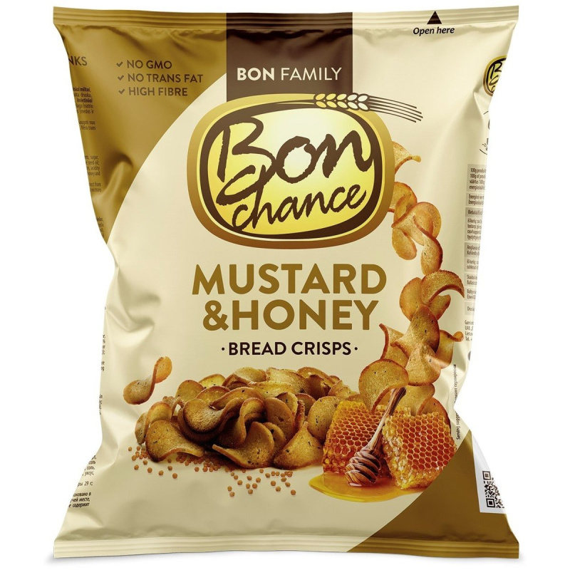 Bon Chance Chlebové chipsy s medem a hořčicí
