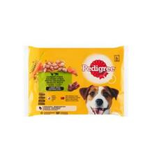 Pedigree kapsa Adult kuře+zelenina/hovězí+zel  4x100g