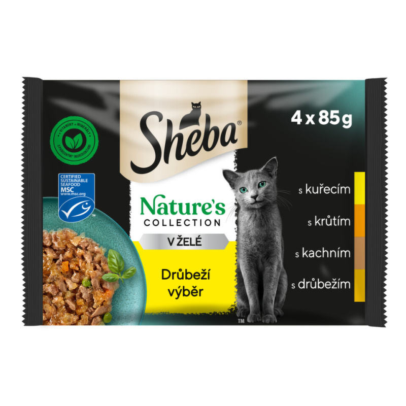 MARS, kom.spol. Sheba kapsa Nature drůbeží výběr 4x85g