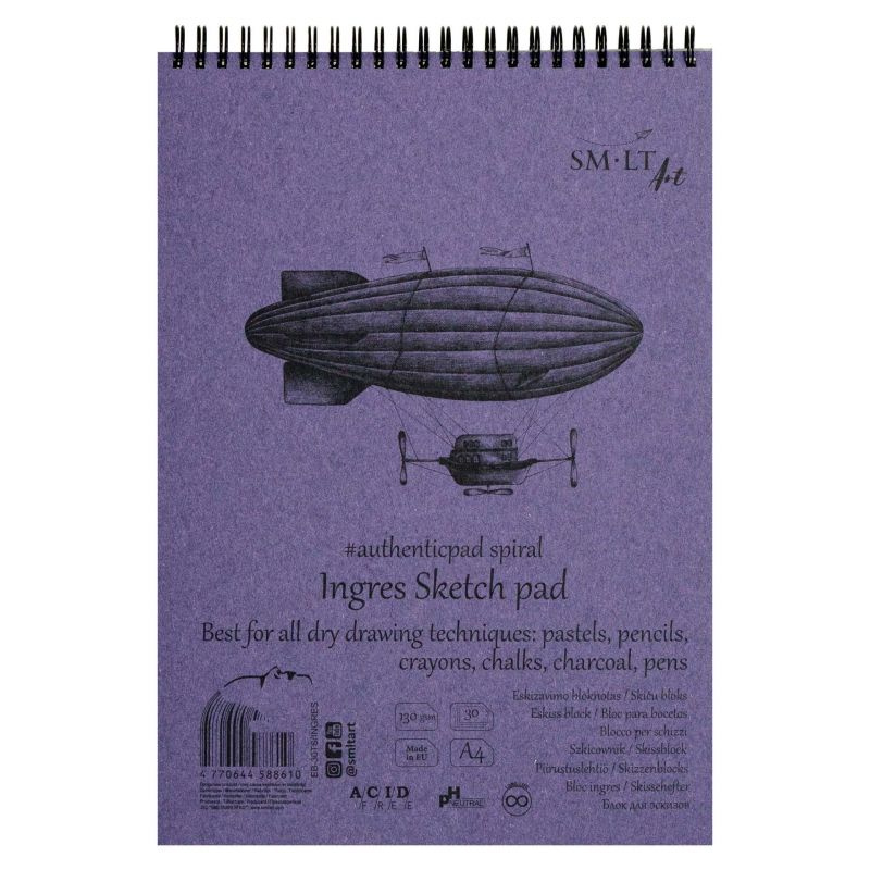 Skicák Ingres sketch album (130g/m2, 30listů) A4