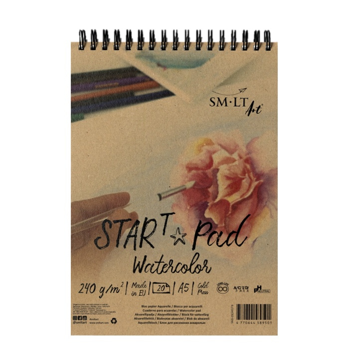 Skicák Watercolor pad Start (240g/m2, 20 listů) A5