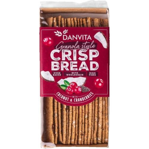 Danvita křehký chléb granola pšeničný kokosbrusinkachia 130g