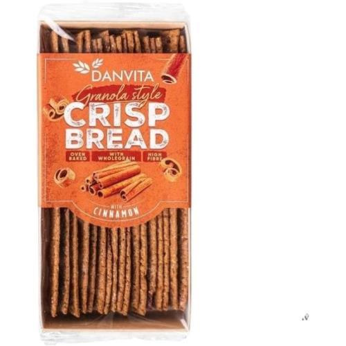 Danvita Křehké pšeničné granola plátky se skořicí