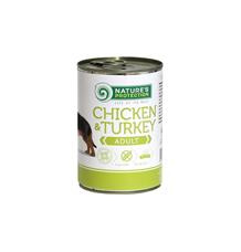 Nature’s Protection Dog konz.Adult kuře/krůta 400g