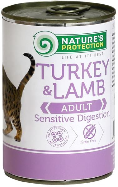 Nature's Protection Cat konz.Sensitive krůta/jehně 400 g
