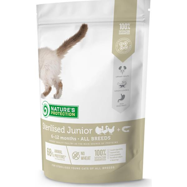 Nature's Protection Cat Dry Junior Neutered 400 g