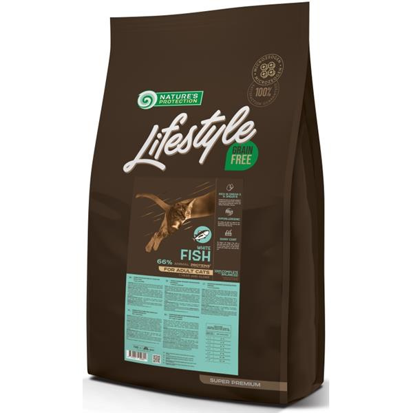 Nature’s Protection Cat Dry LifeStyle GF Adult White Fish 7 kg
