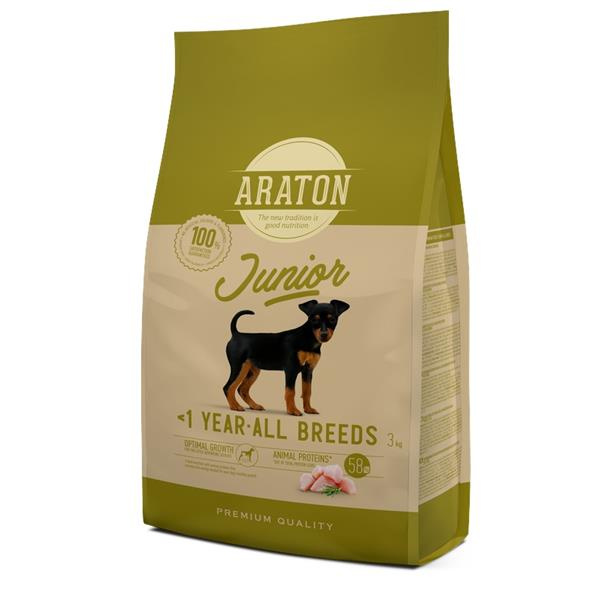 Araton Dog Dry Junior Poultry 3 kg