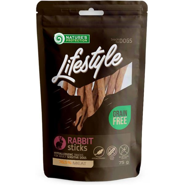 Nature's Protection Dog snack Lifestyle králičí tyčinky 75 g