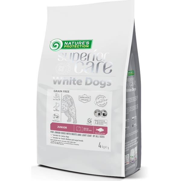 Nature’s Protection Superior Care Dog Dry White Dogs Junior Grain Free White Fish 4 kg 