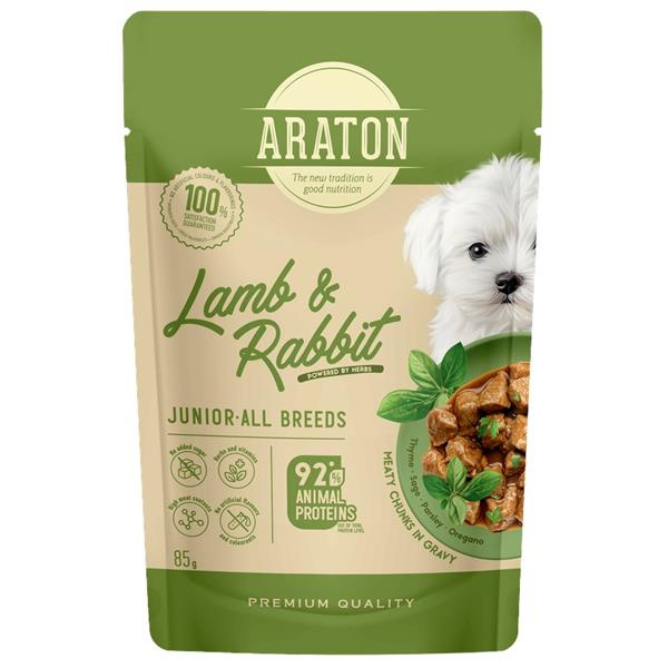 Araton Dog kaps. Junior Lamb/Rabbit 85g