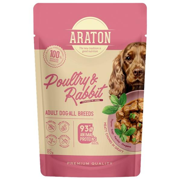 Araton Dog kaps. Adult Poultry/Rabbit 85 g 85g