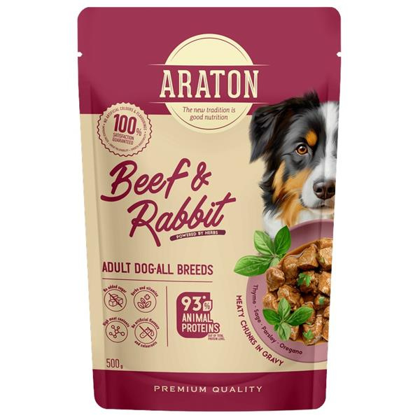 Araton Dog kaps. Adult Beef/Rabbit  500g