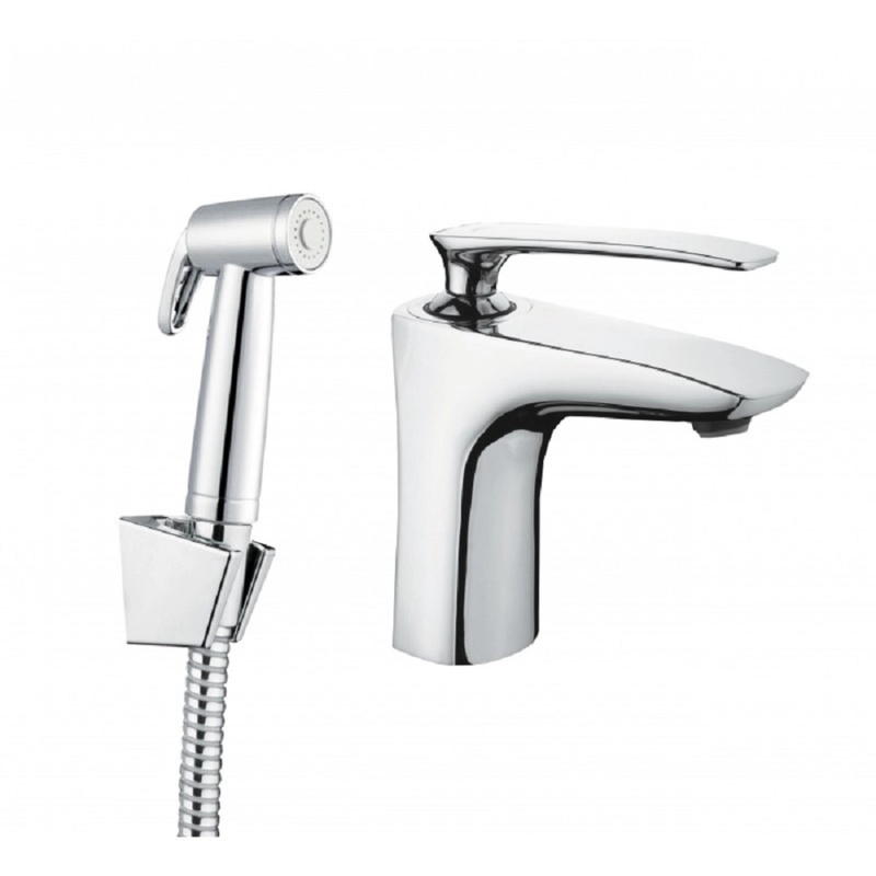 Rubineta Umyvadlová baterie Aero-17 s bidetovou sprškou, chrom