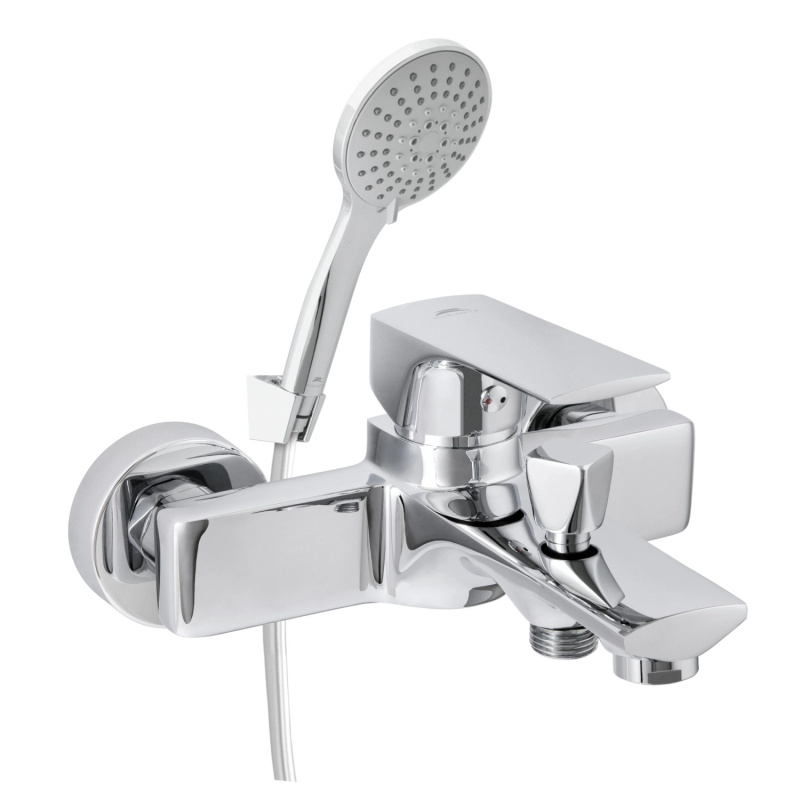 Rubineta Nástěnná vanová baterie Modena-10/K s přísl., chrom, rozteč 150 mm