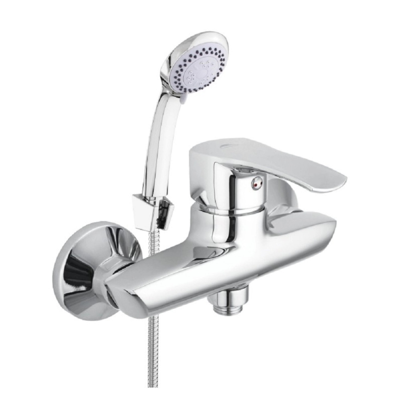 Rubineta Sprchová baterie Trento-12/K nástěnná (s příslušenstvím), chrom