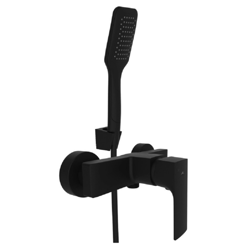 Rubineta Sprchová baterie Modena-12/K nástěnná (s příslušenstvím), černá