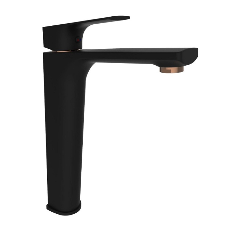 Rubineta Umyvadlová baterie Modena-18D stojánková vysoká, černá/zlato