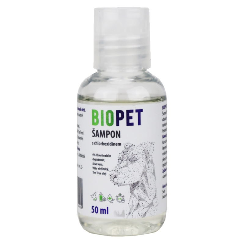 Biopet Chlorhexidine šampon 4% 50 ml