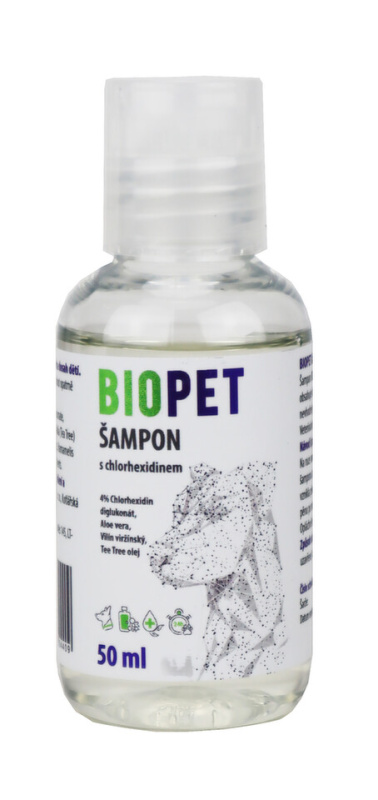 Biopet Chlorhexidine šampon 4% 50 ml