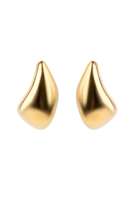 Emily Westwood Visací náušnice z pozlacené oceli Tear Drop EWE250164G