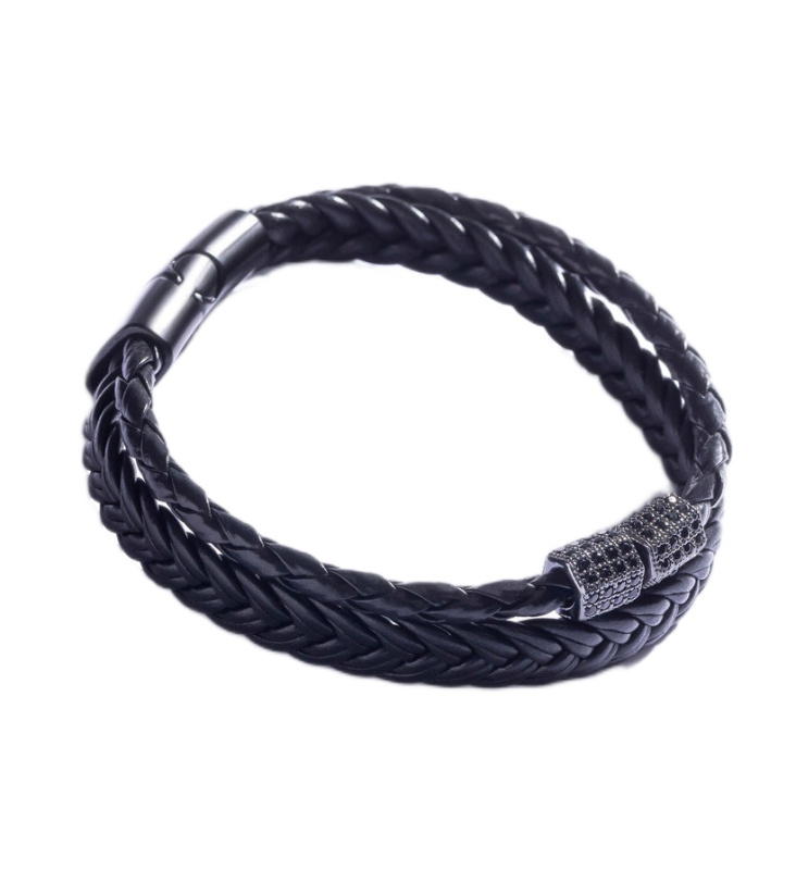 Marc Malone Pánský dvojitý náramek pro muže MCGB5051 22 cm