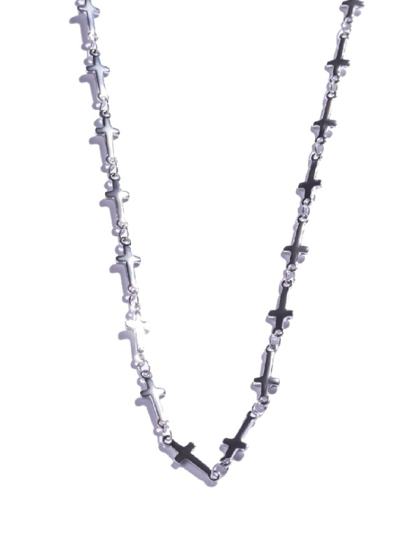 Marc Malone Pánský ocelový řetízek s křížky MCGN5057S