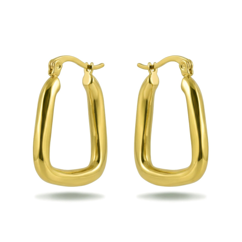 Victoria Walls Oválné pozlacené náušnice Zyrelia Gold VWE260595G