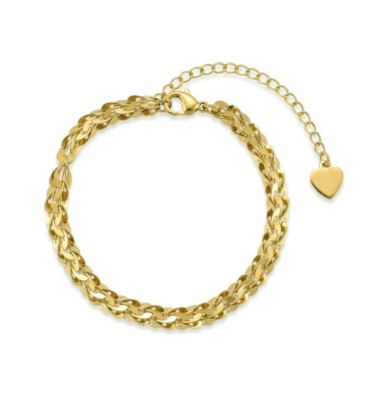 Victoria Walls Stylový pozlacený náramek Elarisse Gold VWB260668G