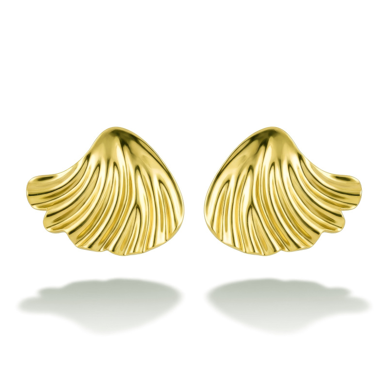 Emily Westwood Nepřehlédnutelné pozlacené náušnice EWE260580G