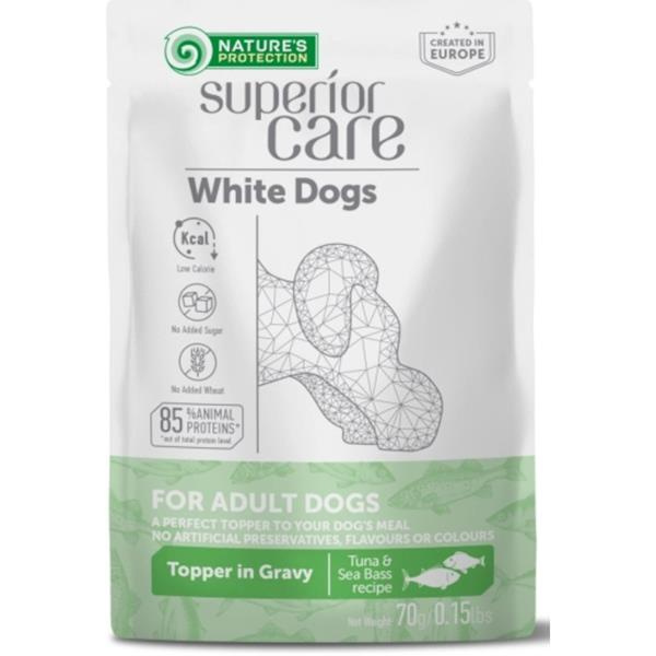 Nature's Protection Dog kaps. Superior Care White Adult Tuna and Sea Bass 70 g
