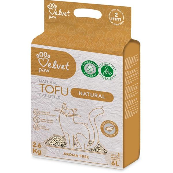 Podestýlka cat Velvet Paw Tofu Natural 6l /2,6kg